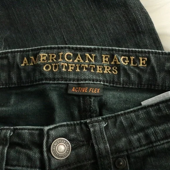 American Eagle Black Skinny Denim Jeans - Picture 3 of 5